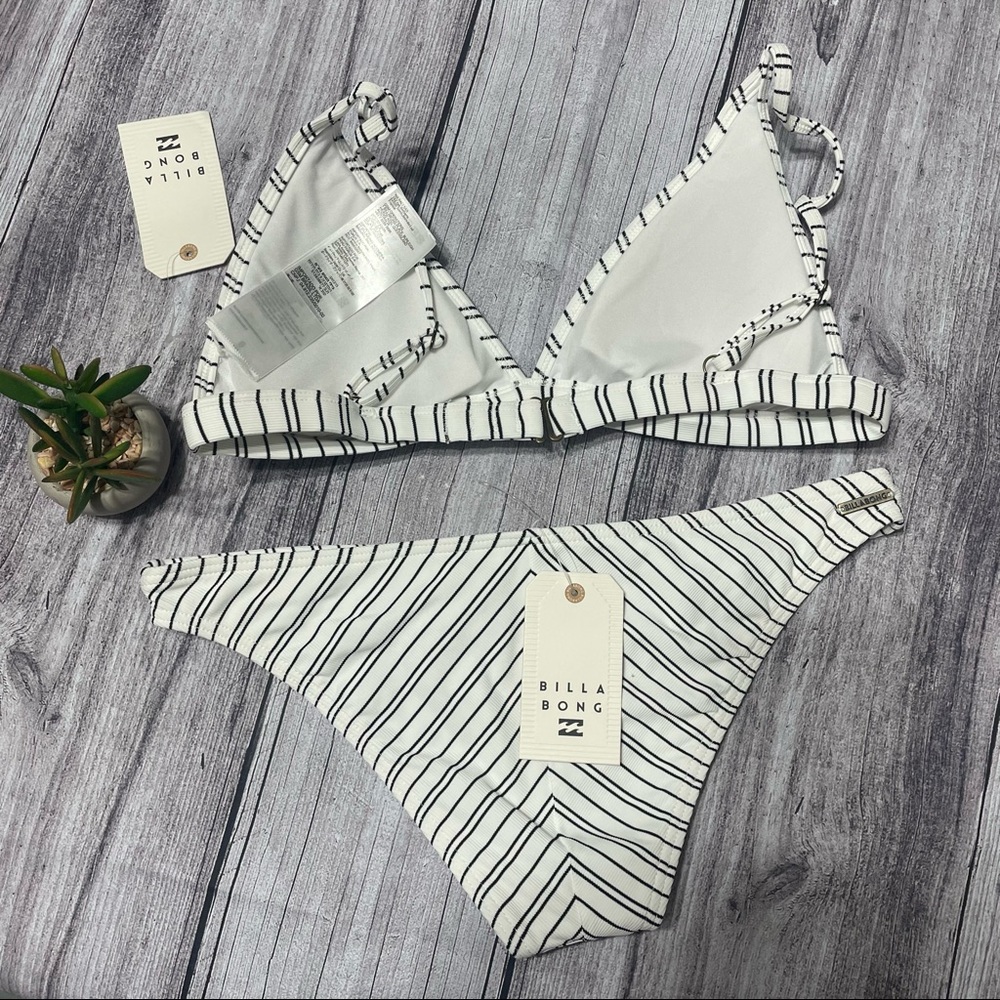 NWT 2 Pc Billabong Easy On Me Bikini Top+ Botom Bikini Set - Picture 9 of 11
